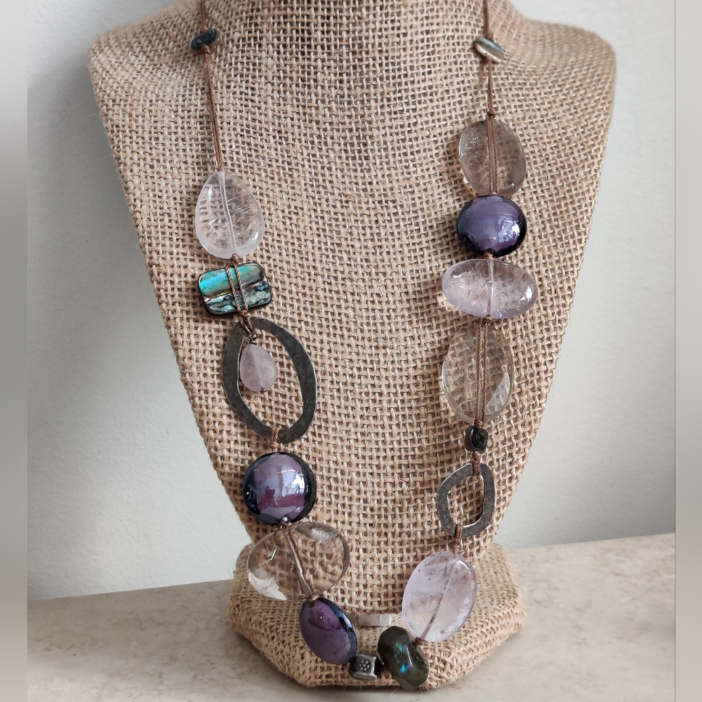Silpada Lavender-Purple Hues Sterling Silver Necklace